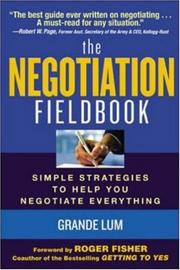 Cover of: The Negotiation Fieldbook