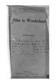Cover of: Alice in Wonderland in Five Acts