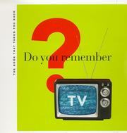 Cover of: Do you remember TV?: the book that takes you back