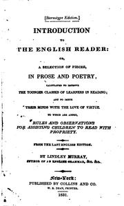 Cover of: Introduction to the English reader by Lindley Murray