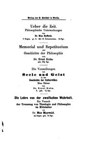 Cover of: Philosophischer Versuch über die Wahrscheinlichkeiten by Adolf Fick