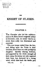 Cover of: The Knight of St. John: A Romance