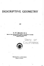 Cover of: Descriptive Geometry