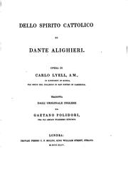 Cover of: Dello spirito cattolico di Dante Alighieri
