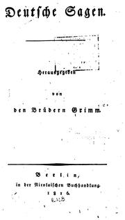 Cover of: Deutsche Sagen