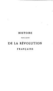 Cover of: Histoire populaire de la révolution française