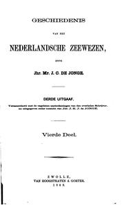 Cover of: Geschiedenis van het Nederlandsche zeewezen by Johannes Cornelis de Jonge