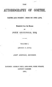 Cover of: Goethe's Works