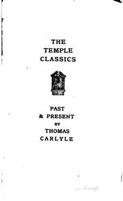 Cover of: Past and Present by Thomas Carlyle