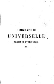 Cover of: Biographie universelle (Michaud) ancienne et moderne