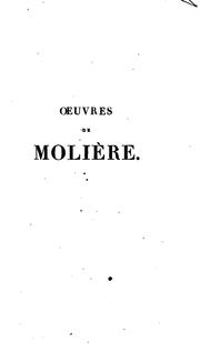 Cover of: Oeuvres de Molière