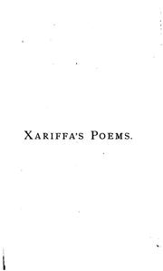 Cover of: Xariffa's Poems by Mary Ashley Townsend