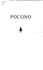 Cover of: A Historical Account of the Pocono Region of Pennsylvania