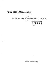 Cover of: The Old Missionary by William Wilson Hunter