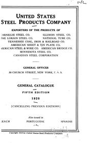 Cover of: (General Catalogue). by United States Products Export Company
