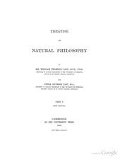 Cover of: Treatise on Natural Philosophy