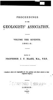 Proceedings by Geologists ' Association