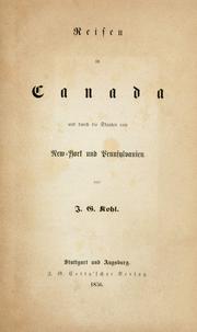 Cover of: Reisen in Canada und durch die Staaten von New York und Pennsylvanien