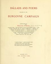 Cover of: Ballads and poems relating to the Burgoyne campaign