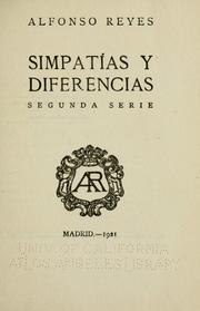 Cover of: Simpatías y diferencias.
