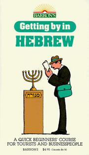 Cover of: Getting by in Hebrew