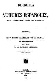 Cover of: Comedias de Don Pedro Calderón de la Barca