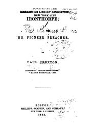 Cover of: Ironthorpe: The Pioneer Preacher