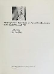Cover of: A bibliography of the northern and western corn rootworm by Eli Levine