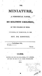 Cover of: The Miniature by Solomon Grildrig