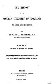 Cover of: The History of the Norman Conquest of England: Its Causes and Its Results
