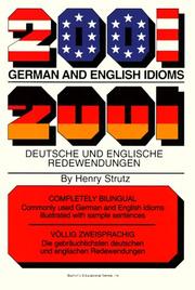 Cover of: 2001 German and English idioms =: 2001 deutsche und englische Redewendungen