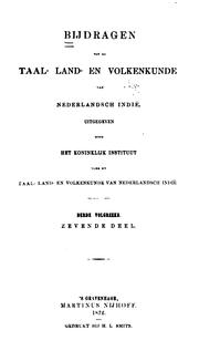 Cover of: Bijdragen tot de taal-, land- en volkenkunde