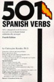 Cover of: 501 Spanish verbs fully conjugated in all the tenses in a new easy-to-learn format, alphabetically arranged
