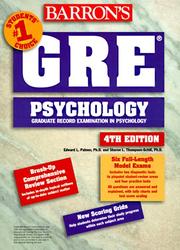 GRE psychology by Edward L. Palmer