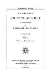 Cover of: Chambers's Encyclopaedia: A Dictionary of Universal Knowledge
