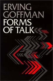 Cover of: Forms of talk by Erving Goffman