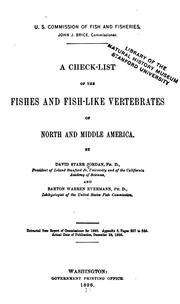Cover of: A Check-list of the Fishes and Fishlike Vertebrates of North and Middle America