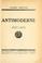 Cover of: Antimoderne.