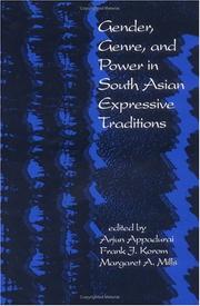 Cover of: Gender, genre, and power in South Asian expressive traditions