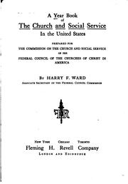 Cover of: A Year Book of the Church and Social Service in the United States