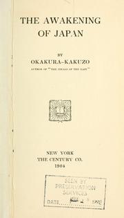 Cover of: The awakening of Japan