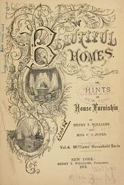 Cover of: Beautiful homes.: Or, Hints in house furnishing.