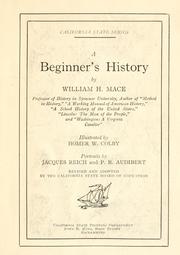 Cover of: A beginner's history