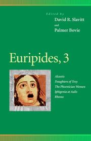 Cover of: Euripides, 2 : Hippolytus, Suppliant Women, Helen, Electra, Cyclops (Penn Greek Drama Series)