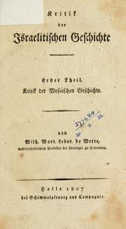 Cover of: Beitrage zur Einleitung in das Alte Testament
