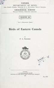 Cover of: Birds of eastern Canada by Percy Algernon Taverner