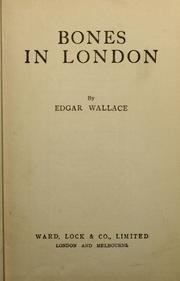 Bones in London by Edgar Wallace, Aberdeen Press