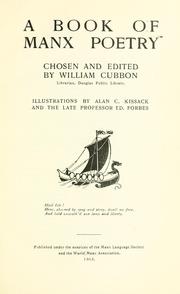 Cover of: A book of Manx poetry by William Cubbon