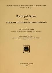 Cover of: Brachiopod genera of the suborders Orthoidea and Pentameroidea