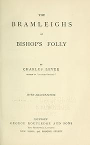 Cover of: Bramleighs of Bishop's Folly.
